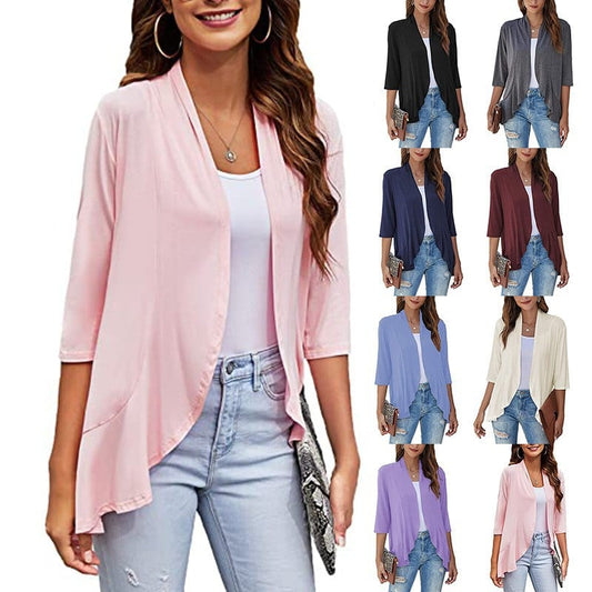 🔥VÂNZARE FIERBINTE 50% OFF🌸Cardigane Casual Ușoare Deschise În Față Pentru Femei👚