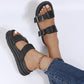 🌞Sosiri noi de vară🎁Sandale pentru femei cu curea cu catarama Casual Soft Platform
